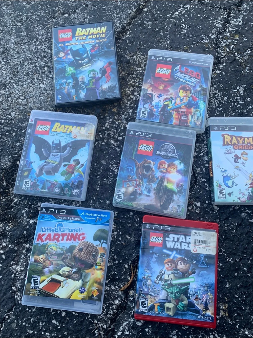Lego PS3 Video Game Lot with Blue and Red Cover Art